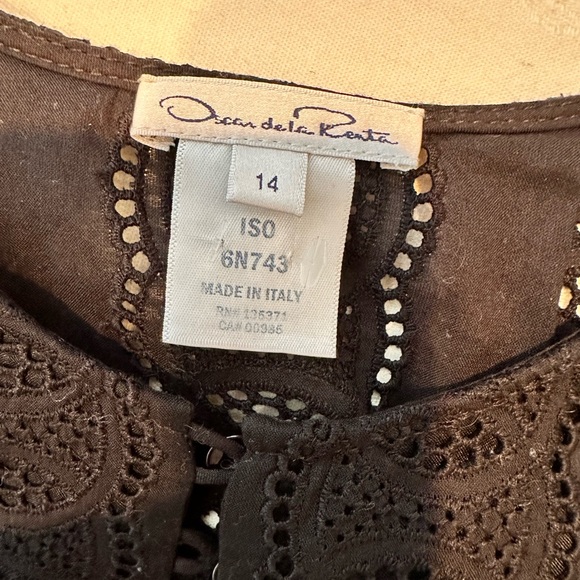 Oscar de la Renta Cotton Blouse - Picture 4 of 8